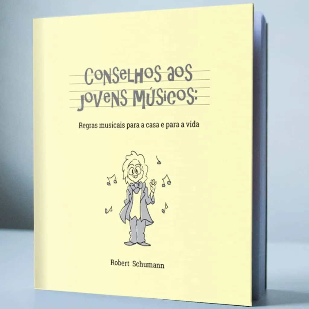 Capa do livro Conselhos aos Jovens Músicos, de Robert Schumann